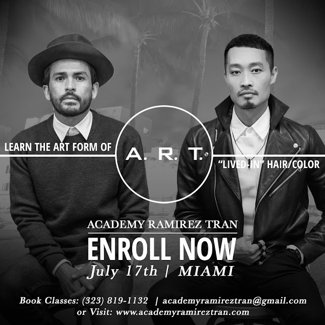 A.R.T., top L.A. celebrity colorists, Academy Ramirez Tran, Lived in color, lived in hair, hair education, hair class, master class, Miami, travel date, Johnny Ramirez, Anh co tran 