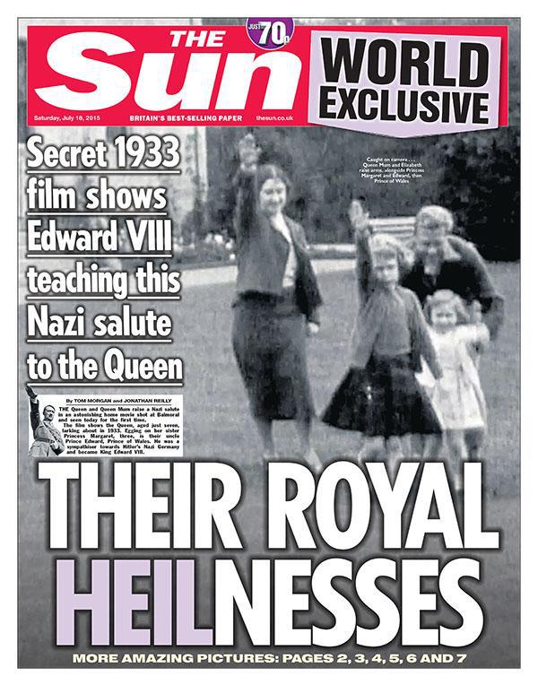 Photo Shows British Queen Elizabeth II and Queen Mother Being Taught Nazi Salute By Edward VIII