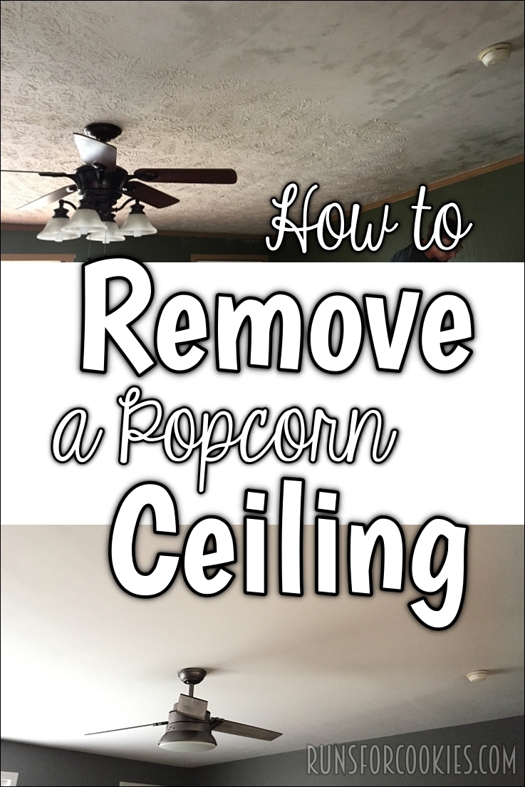 Runs For Cookies Tutorial How To Remove A Textured Ceiling
