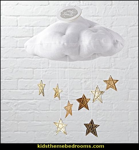 Luxe Star Cloud Mobile stars clouds wall decals Nursery Rhyme themed nursery decorating - Moon stars twinkle twinkle baby nursery decorating ideas - storybook bedrooms - counting sheep baby bedroom ideas Humpty Dumpty decor - Mother Goose - moon stars baby bedding - Moon and Stars themed nursery - Nursery Rhymes wall murals - celestial themed baby nursery - moon stars wall stickers - stars clouds wall decals - moon stars baby bedroom ideas - moon stars nursery decor Luxe Star Cloud Mobile stars clouds wall decals