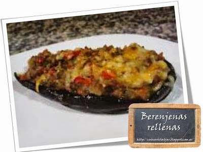 Berenjenas rellenas de carne picada