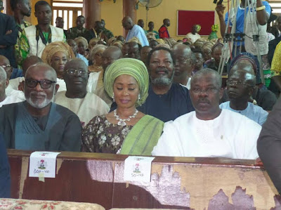 osin7 Photos: Osinbajo, Ngige, Oshiomole, Fayemi, others attend the funeral of former governor of Old Western Region, Adeyinka Adebayo