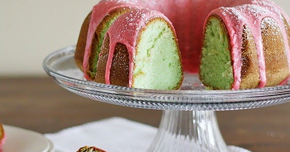 Pistachio Cake with Cherry Icing - My Recipes