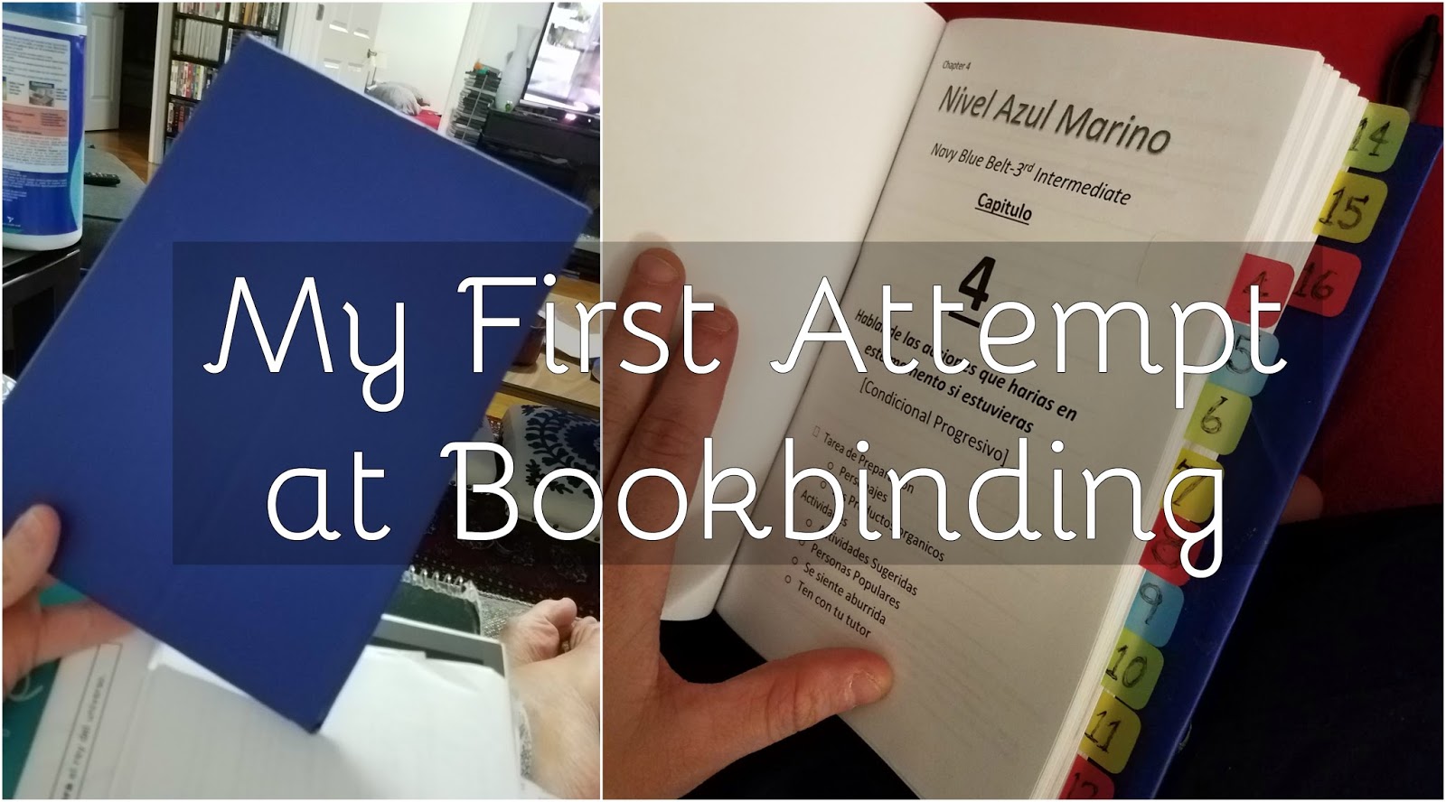 Crafty and Crazy Q A Spanish Booklet My First Attempt at Bookbinding