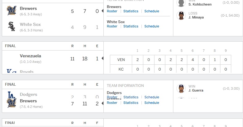 download cbs mlb scores