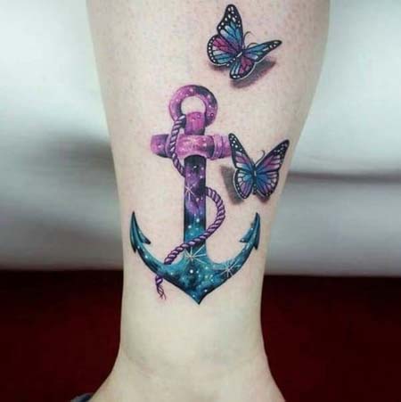 Tatuagens de âncoras para as mulheres Tatuagens de âncoras para as mulheres