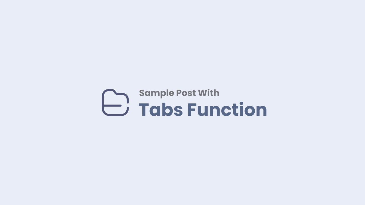 Tabs Post Split Article with Tab Function Plus UI