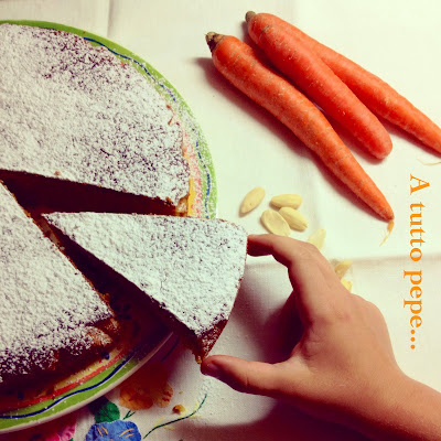 torta di carote e mandorle... e la purezza dei bambini!