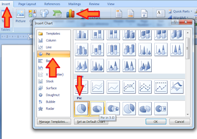Memilih jenis diagram lingkaran pada microsoft word Memilih jenis diagram lingkaran pada microsoft word