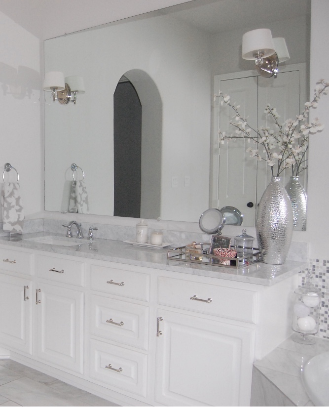 Classic Style Home DIY Bathroom Mirror Trim