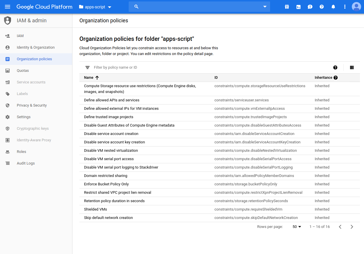 Nhiều quyền kiểm soát hơn đối với Apps Script cùng Google Cloud Console