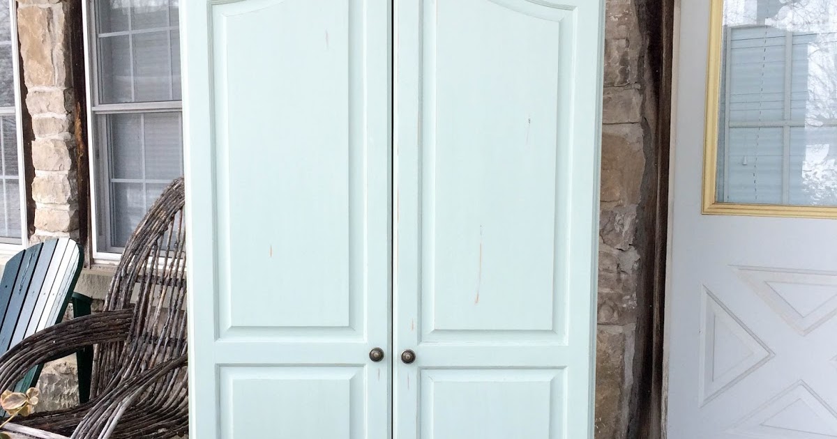 Laurel's Attic Mint Green Armoire SOLD