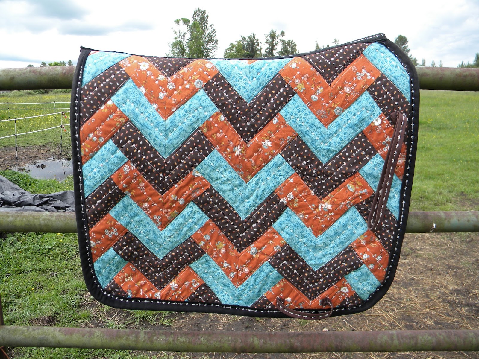 Quilting Magnified New (Quilt) Saddle Pad for my Horse