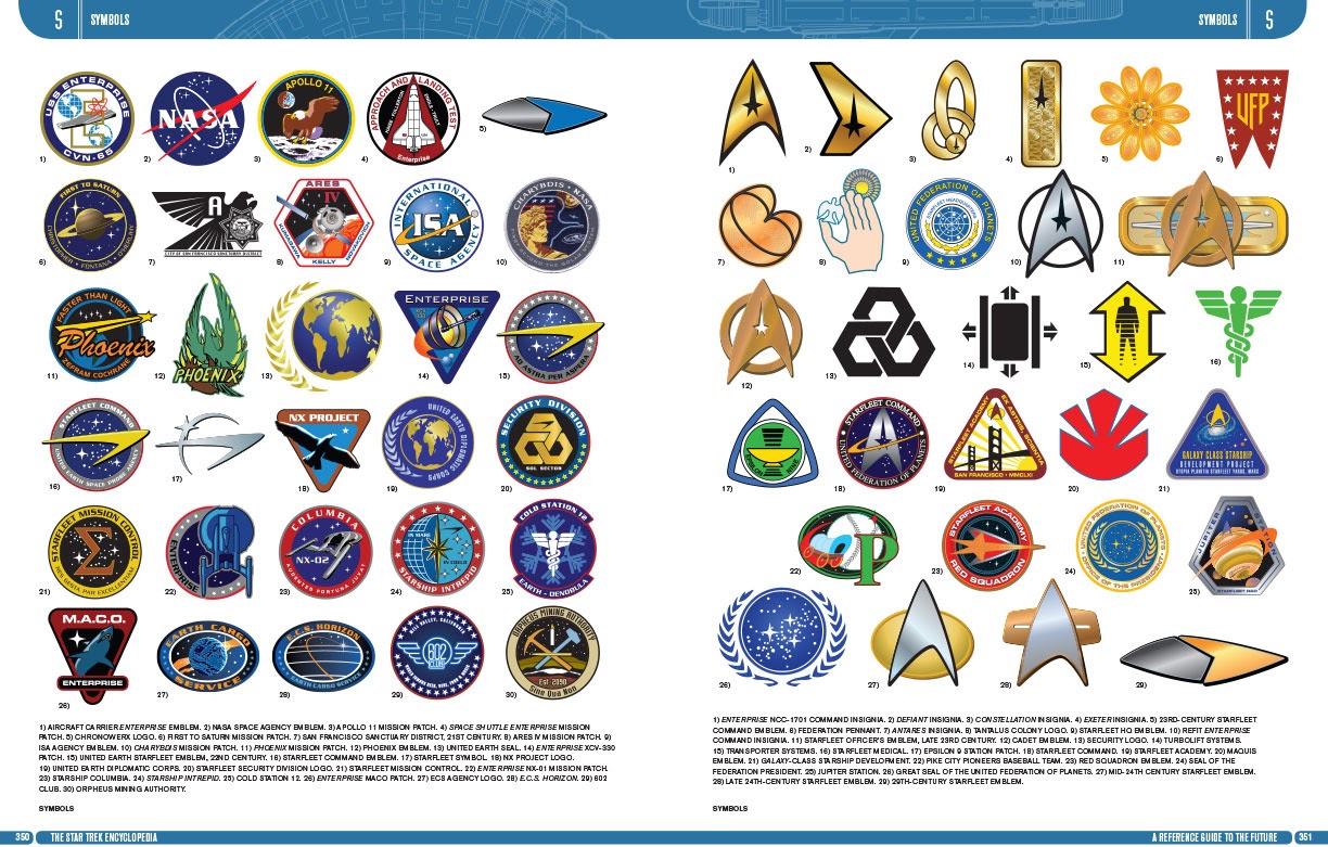 The Trek Collective: Star Trek Encyclopedia preview pages diagram star trek encyclopedia 