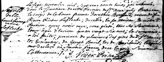 Burial record of Dorothée Brassard