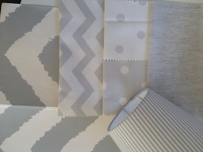 chevron and dots fabrics and wallpaper