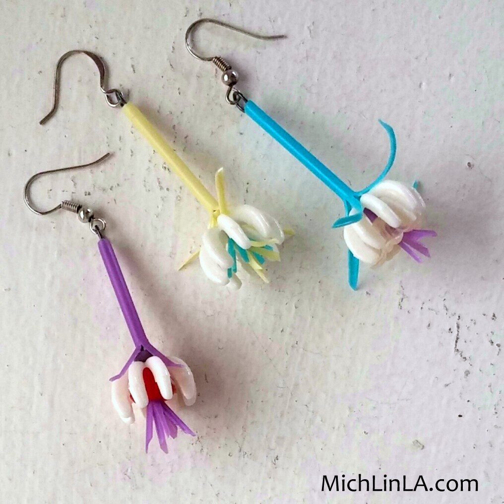 Mich L. in L.A. Miniature Flowers Made From Recycled Plastic QTips
