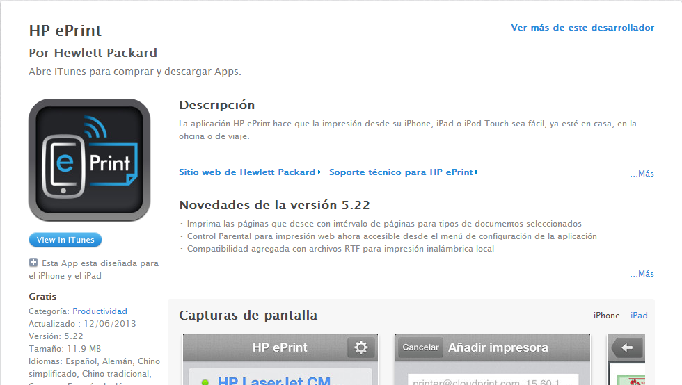 Como imprimir desde iPad en impresoras HP es.Relenado