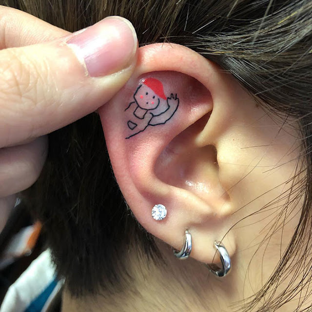 Tatuagens para as orelhas Tatuagens para as orelhas