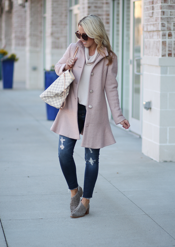 Two Peas in a Blog Pink Peplum Winter Coat
