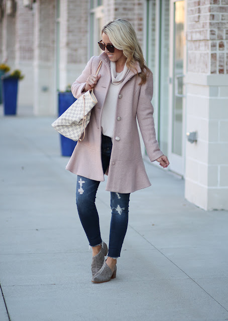 Two Peas in a Blog: Pink Peplum Winter Coat