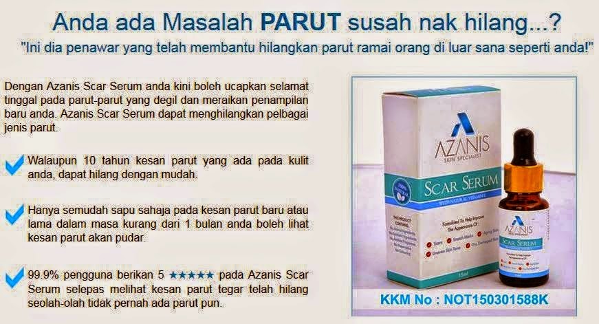 WHOLESALE N RETAIL: AZANIS SCAR SERUM : SERUM AJAIB 