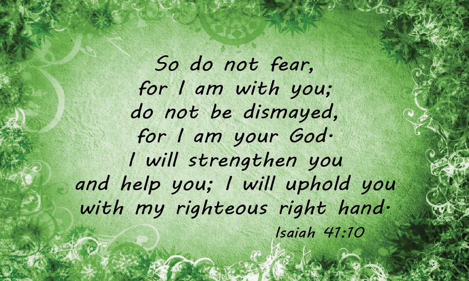 bible verse do not fear i am with you
