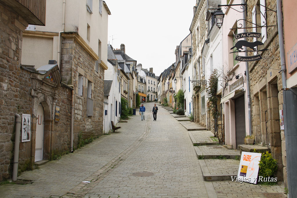 Calles de Auray, Bretaña, Francia