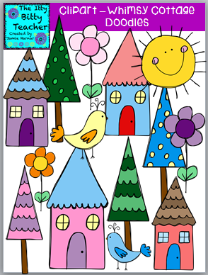 http://www.teacherspayteachers.com/Product/Clipart-Whimsy-Cottage-Doodles-1247338