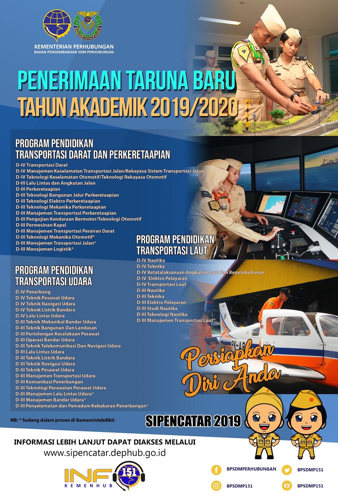 Penerimaan Calon Taruna/Taruni Kementerian Perhubungan Penerimaan Calon Taruna/Taruni Kementerian Perhubungan