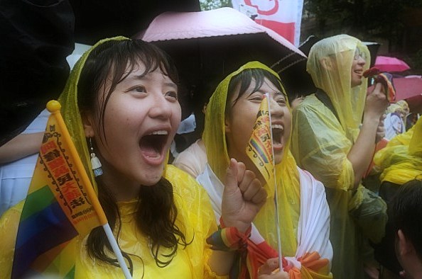 First of all, for Asia, the Taiwan Parliament supports same-sex marriage.
