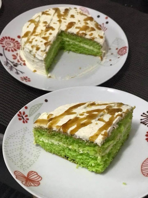 Resepi Kek Pandan Gula Melaka Mudah & Sedap - Rodiah Amir