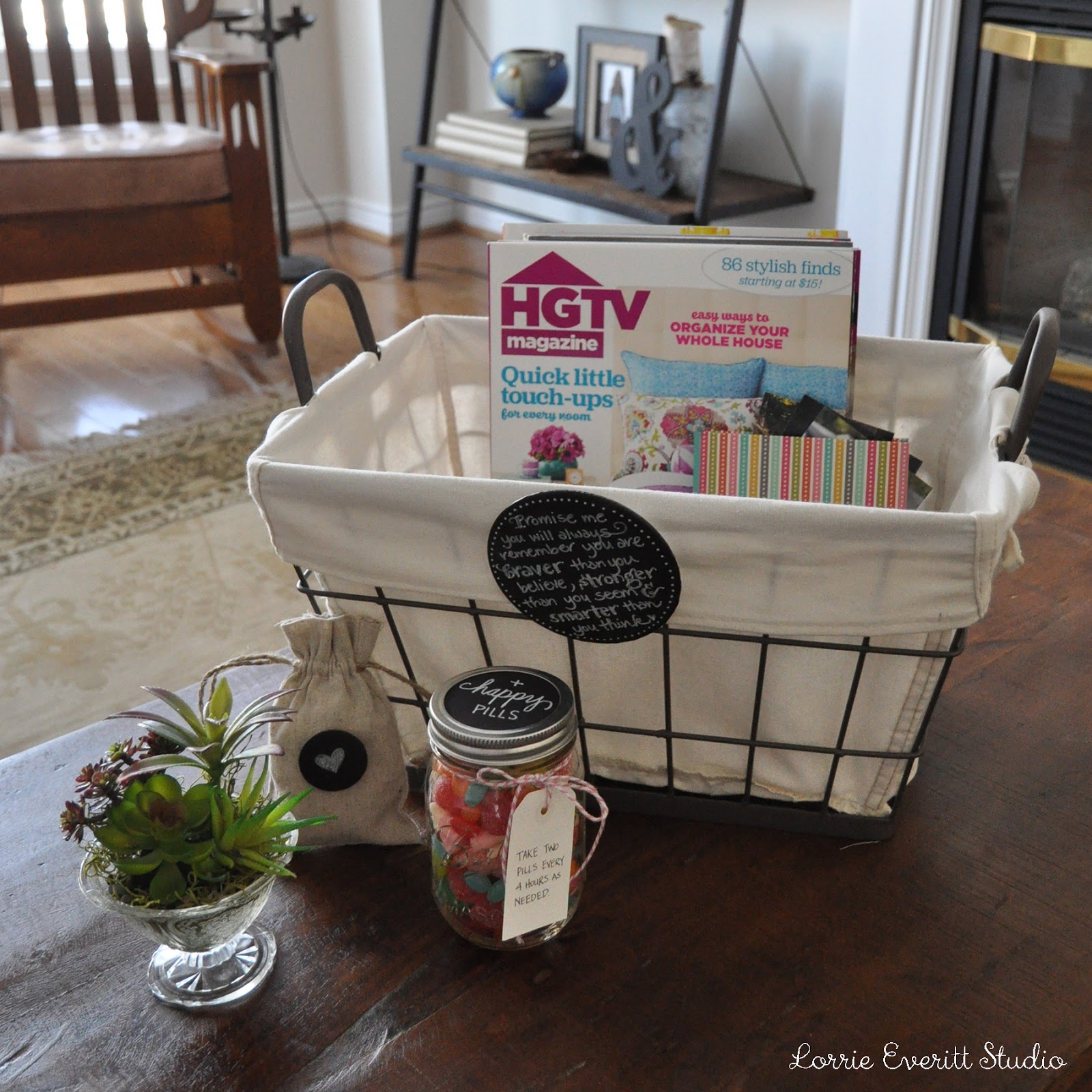 Lorrie Everitt Studio diy "feel better ' gift basket