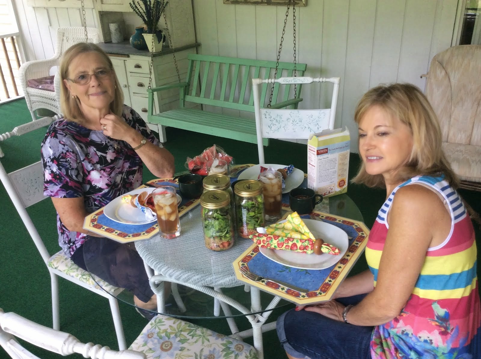 Lunch at Cheryl's with Cindy