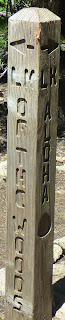 Lake of the Woods trail post on PCT