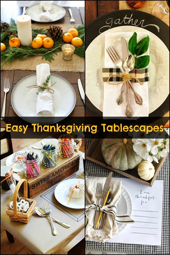 Eat. Sleep. Decorate.: Easy Thanksgiving Tablescapes
