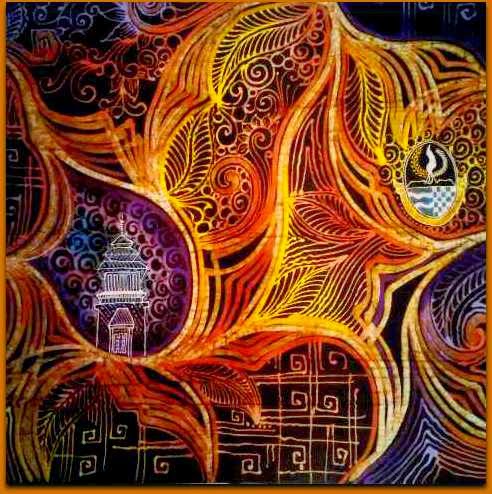 Gambar batik tulis motif kedung sate