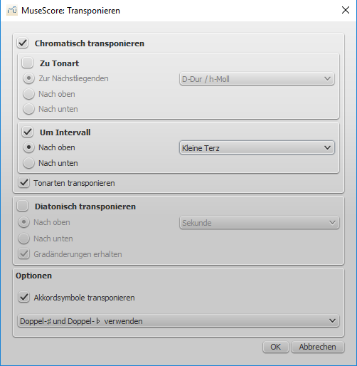 Petras Notenbüchlein Tutorial Note Transponieren mit Musescore in 10 min