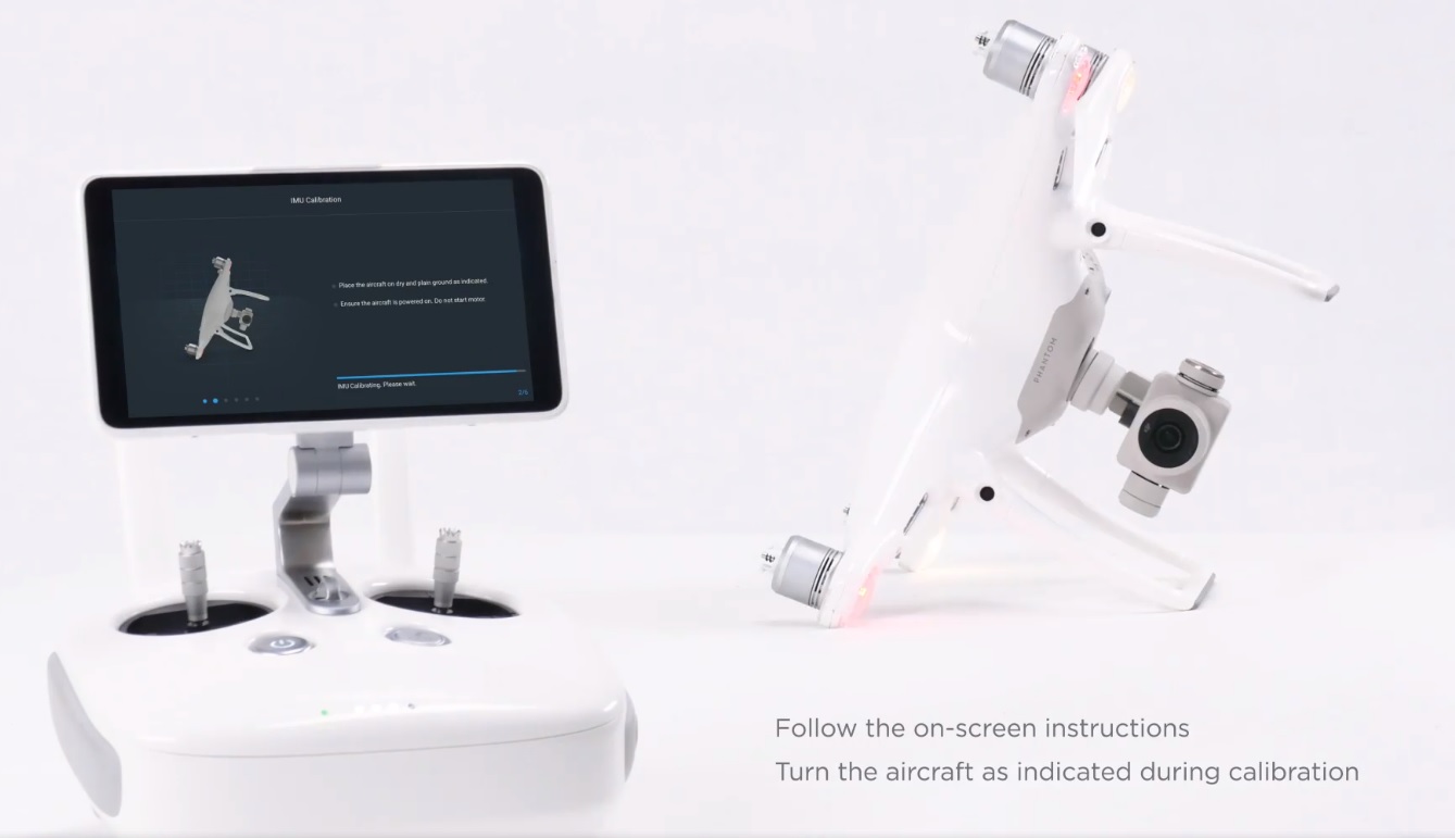 DJI Phantom 4 PRO, come calibrare l'IMU dopo aggiornamento firmware