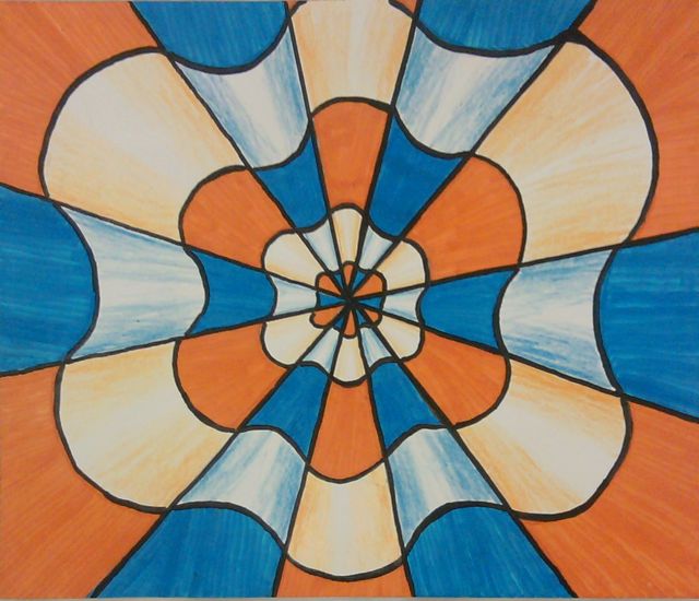 Room 101 Art: Optical Illusion Art Project, ages 8-12
