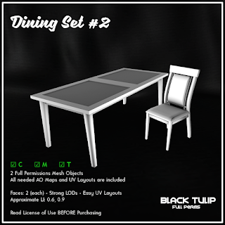 [Black Tulip] Mesh - Dining Set #2