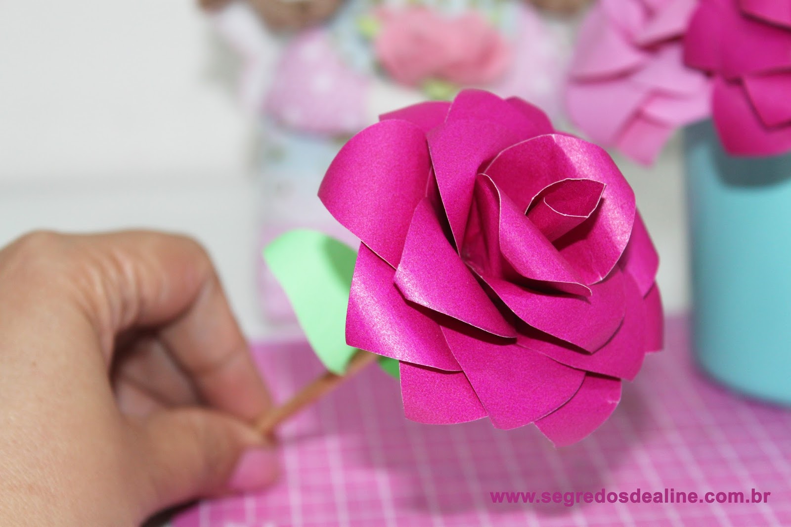 Como Fazer Flor de Papel – DIY Paper Flower