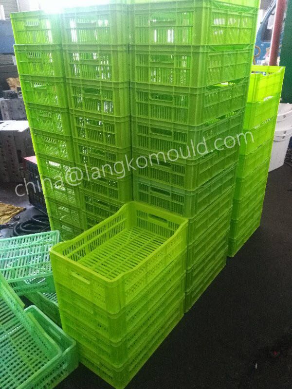2 cavity plastic storage crate moulds manufacturer
