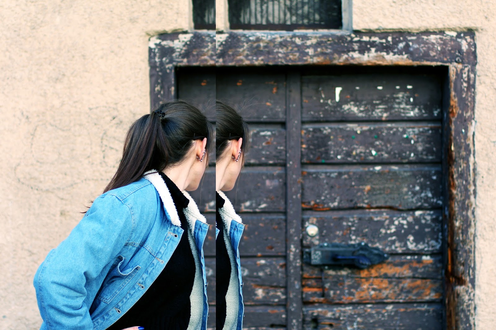 denim jacket zaful swiss fashion blogger spring trend taking pictures