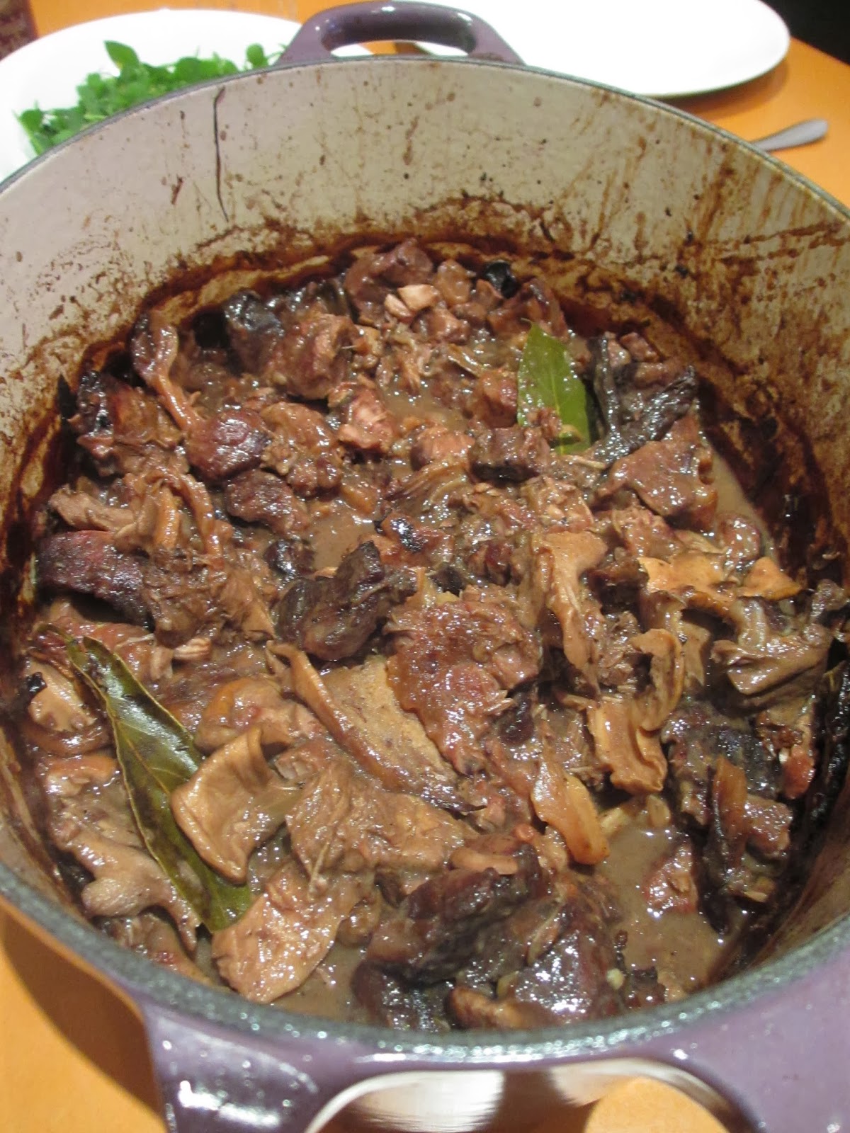 Going Wild Meat and mushroom stew