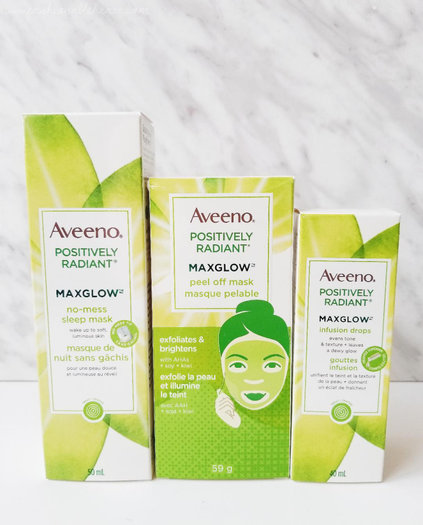 bblogger, bbloggers, bbloggerca, canadian beauty blogger, beauty blog, aveeno, positively radiant, max glow, maxglow, sleep mask, peel off mask, no mess, infusion drops, dry skin, subtle glow, review, applicator, aveeno skincare, drugstore, product review 