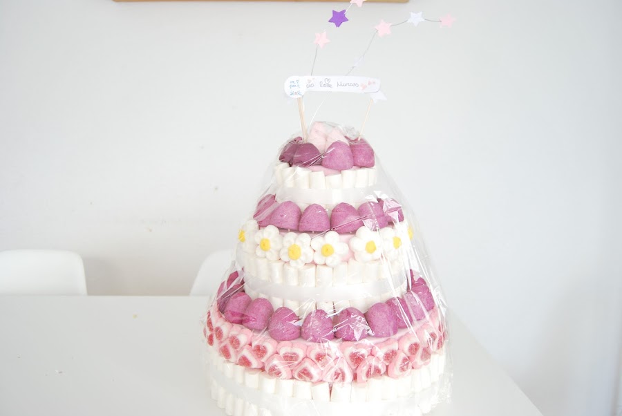 Tutorial tarta de chuches para boda