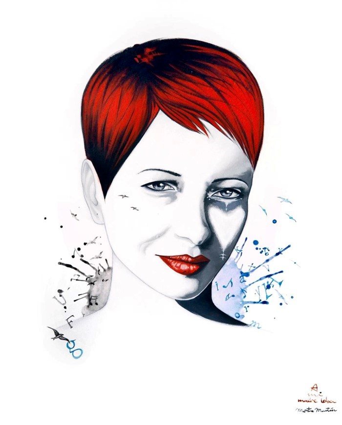 Женские лица в стиле Поп-арт. Montse Martin Montse Martin