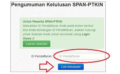 cara mengetahui kelulusan semua peserta SPAN-PTKIN disertai gambar