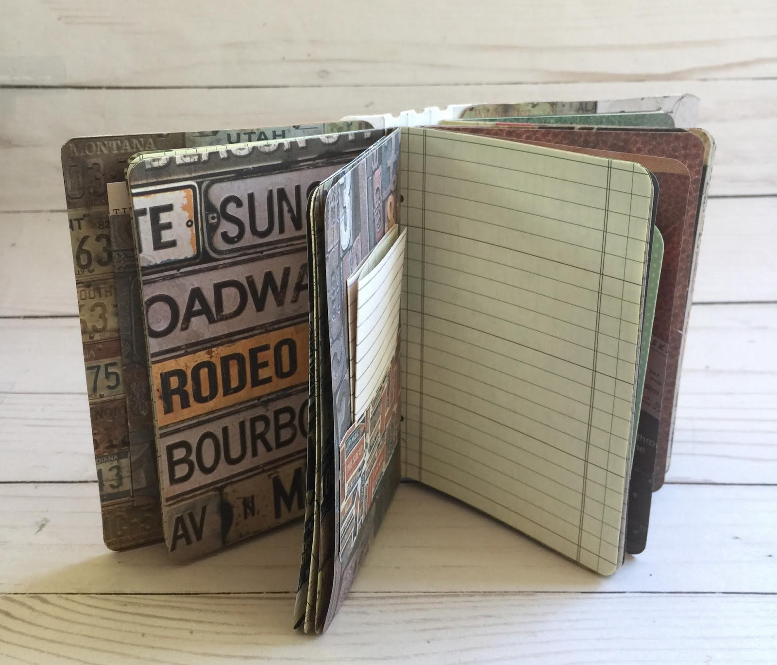 Taylormadecards4u Travelers Postcard Notebook